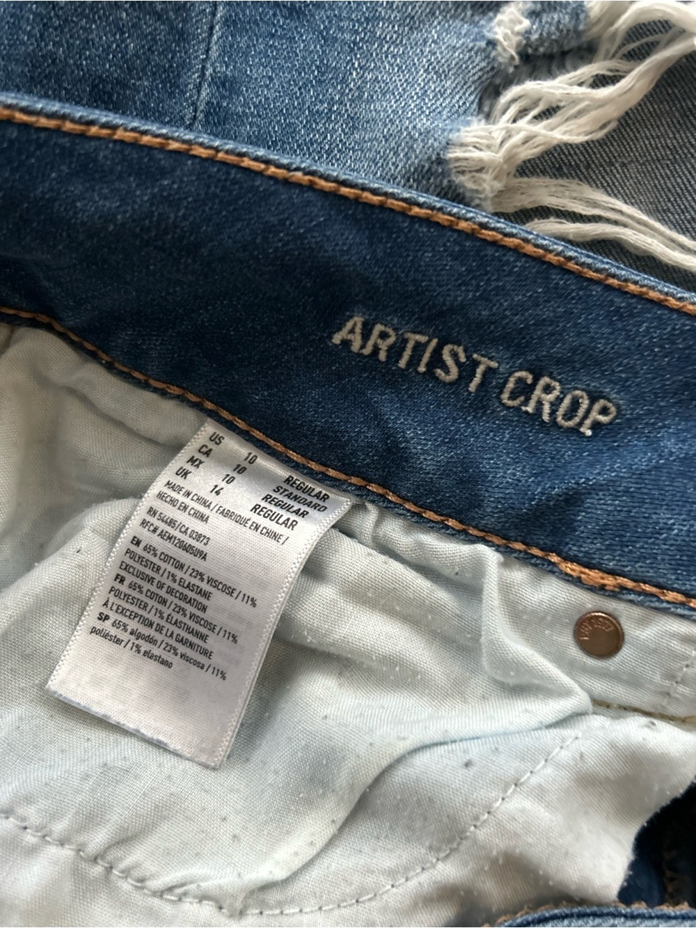 American Eagle Outfitters Distressed Style Skinny Jeans - Picture 4 of 4